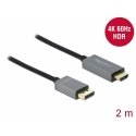 DeLOCK 85929 videokaapeli-adapteri 2 m HDMI-tyyppi A (vakio) DisplayPort musta, Harmaa