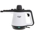 Adler AD 7038 garinis valytuvas Nešiojamas garinis siurblys 0,45 L 2000 W Juoda, Balta Adler AD 7038 garinis valytuvas Nešiojamas garinis siurblys 0,45 L 2000 W Juoda, Balta