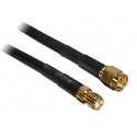 DeLOCK 10m SMA m/f coaxial cable CFD200 Black DeLOCK 10m SMA m/f coaxial cable CFD200 Black