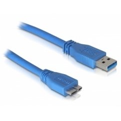 DeLOCK Micro USB 3.0 - 1M USB кабель USB A Синий