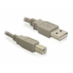 DeLOCK 82215 USB-kaapeli 1,8 m USB A USB B Harmaa