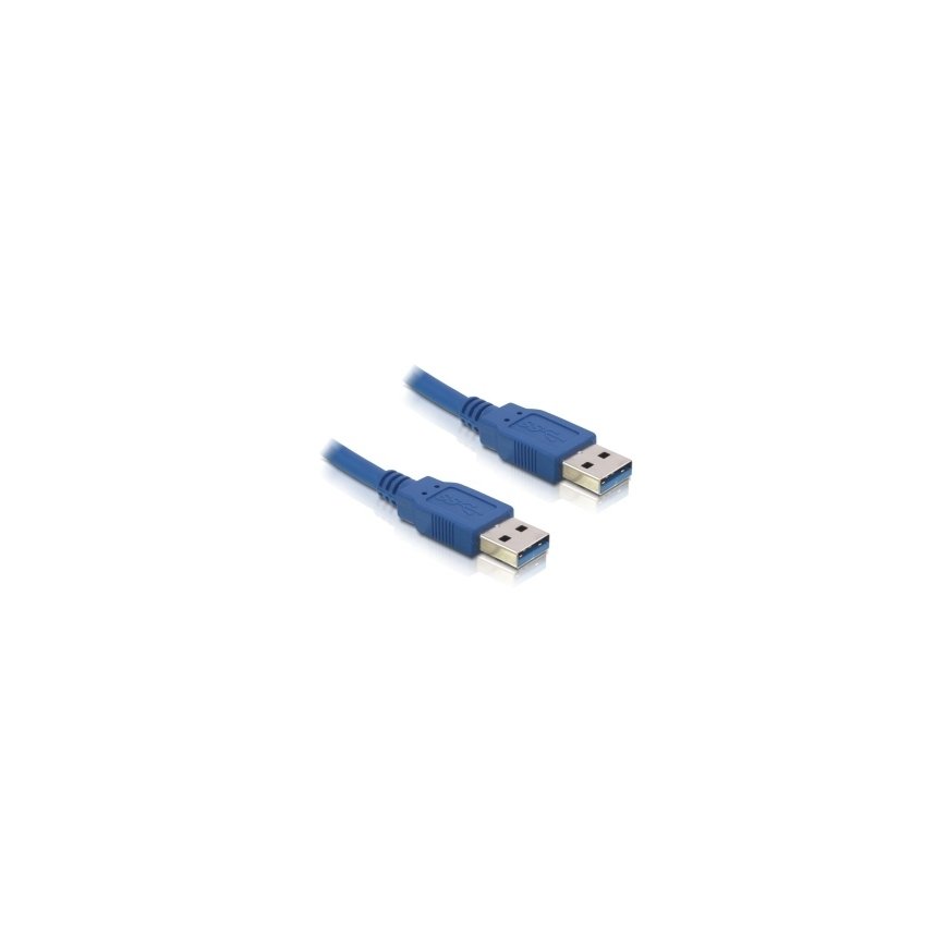 DeLOCK USB 3.0-A male/male - 1m USB кабель USB A Синий