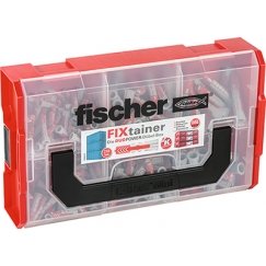 Fischer 535968 hoiukarp ja -korv Ladustamiskast Nelinurkne Must, Punane, Läbipaistev