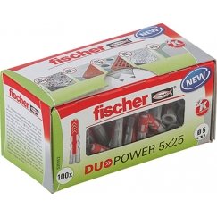 Fischer DUOPOWER 5 x 25 LD шканты 100 шт Пластик Круглый