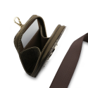 Guess Crossbody Strap PU 4G Metal Logo + Purse Brown