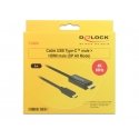 DeLOCK 85291 видео кабель адаптер 2 m USB Type-C HDMI Черный