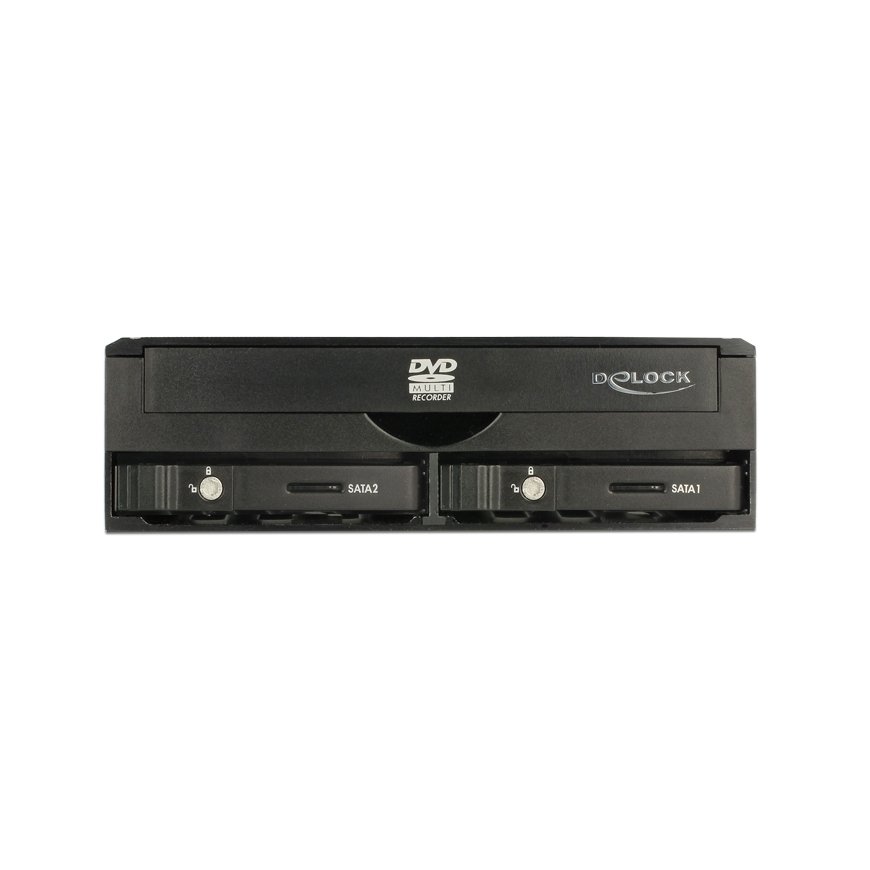 DeLOCK 47230 Optiskais (ODD) skapis 13,3 cm (5.25") SATA III Melns – 4