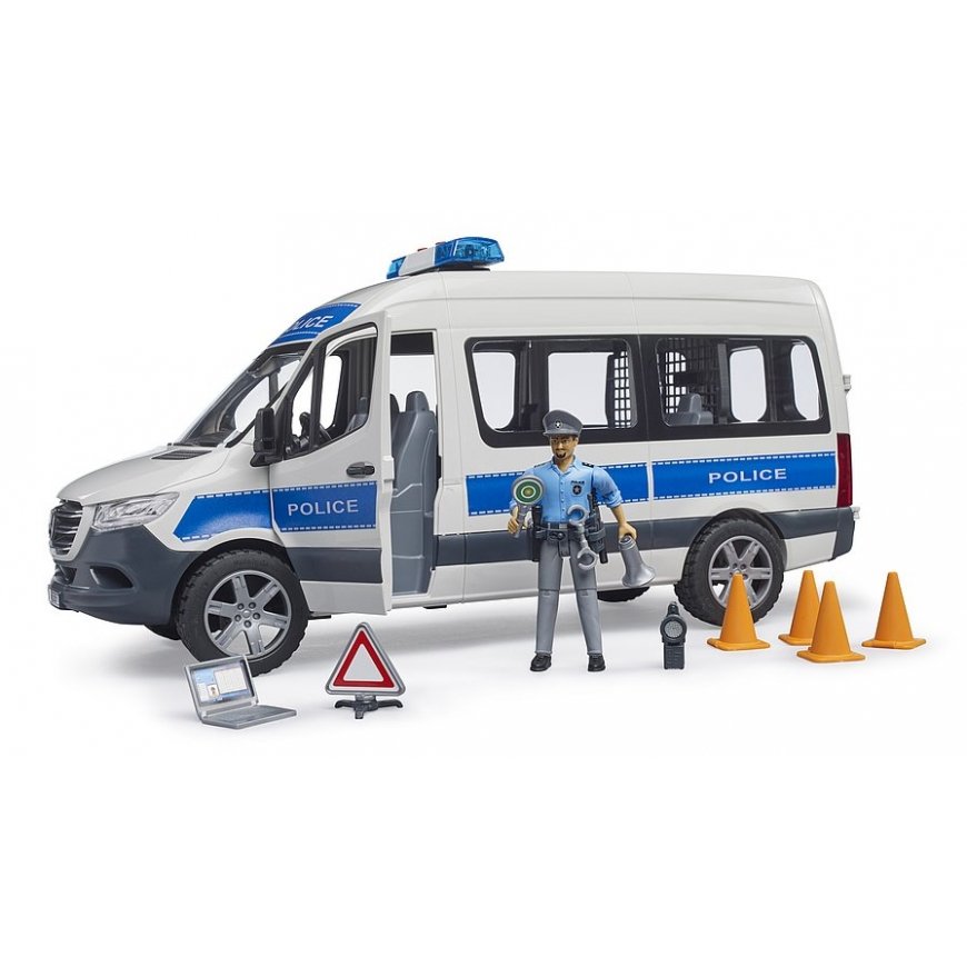 BRUDER MB Sprinter Police emergency vehicle with Light & Sound Module – 3