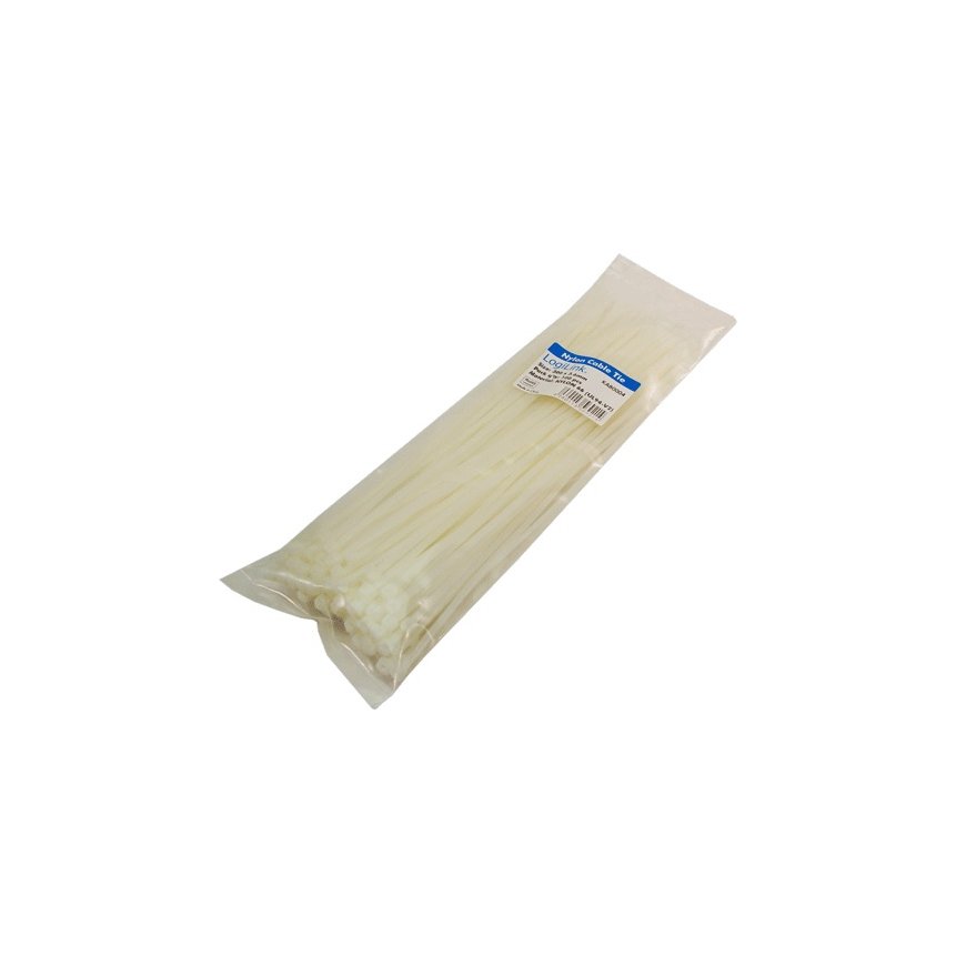 LogiLink KAB0004 стяжка для кабелей Нейлон Белый