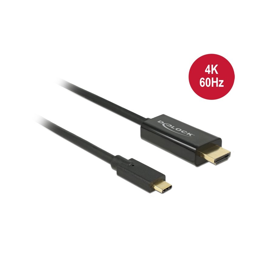DeLOCK 85290 video cable adapter 1 m USB Type-C HDMI Black