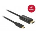 DeLOCK 85290 videokaabliadapter 1 m USB tüüp-C HDMI Must DeLOCK 85290 videokaabliadapter 1 m USB tüüp-C HDMI Must