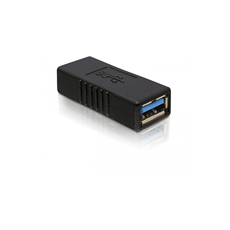 DeLOCK USB 3.0-A Adapter USB-A Черный