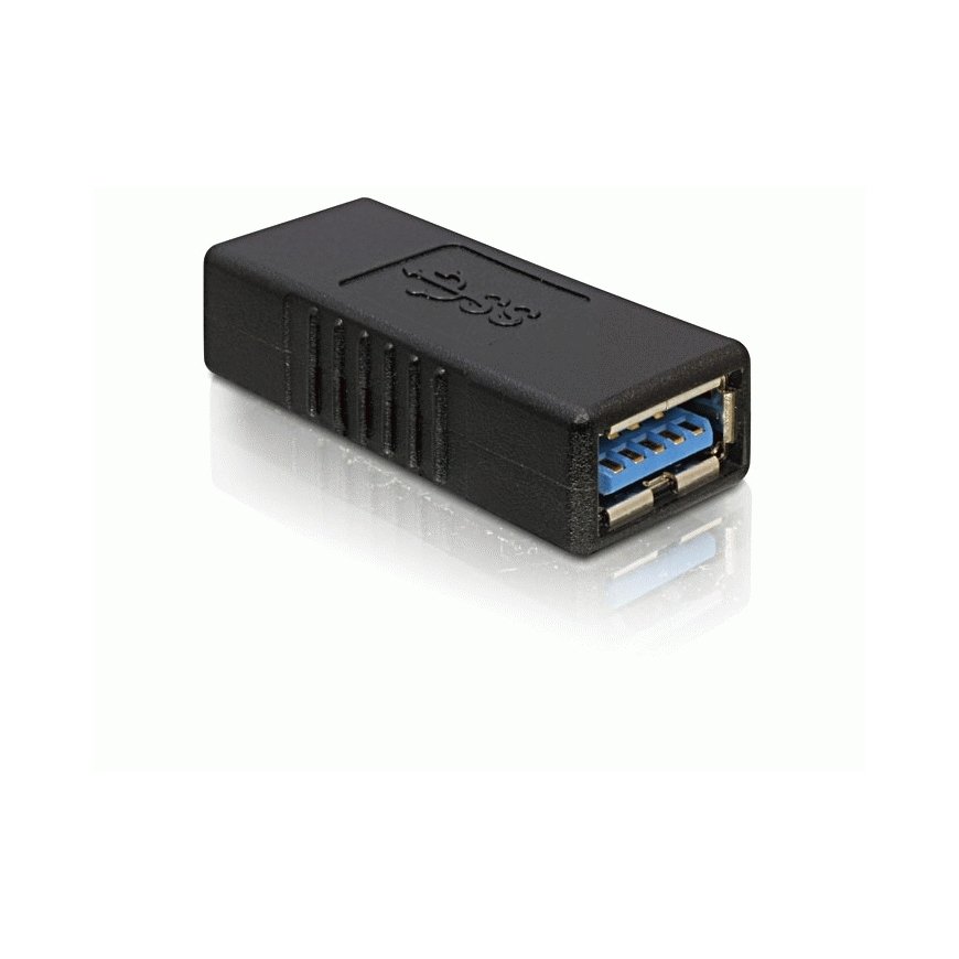 DeLOCK USB 3.0-A Adapter USB-A musta – 2