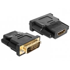 DeLOCK 65466 kaabli soomuutja DVI 24+1 HDMI Must
