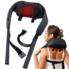 Многофункциональное массажное устройство для плеч Fitpro SHH с подогревом, включая адаптеры для путешествий и автомобильную заря