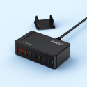 Wozinsky WSL-440 440W Gan QC3 Charging Station - Black Wozinsky WSL-440 440W Gan QC3 Charging Station - Black