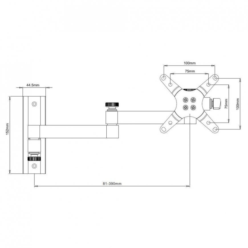 Techly ICA-LCD 104 televizoriaus laikiklis 76,2 cm (30") Sidabras – 3