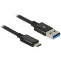 DeLOCK 1m USB 3.1 Gen 2 Type-C/Type-A USB-kaapeli USB 3.2 Gen 2 (3.1 Gen 2) USB A USB C musta DeLOCK 1m USB 3.1 Gen 2 Type-C/Type-A USB-kaapeli USB 3.2 Gen 2 (3.1 Gen 2) USB A USB C musta