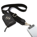 Guess Crossbody Strap PU 4G Metal Logo + Purse Black
