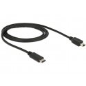 DeLOCK 83603 USB kabelis USB 2.0 1 m USB C Mini-USB B Juoda DeLOCK 83603 USB kabelis USB 2.0 1 m USB C Mini-USB B Juoda