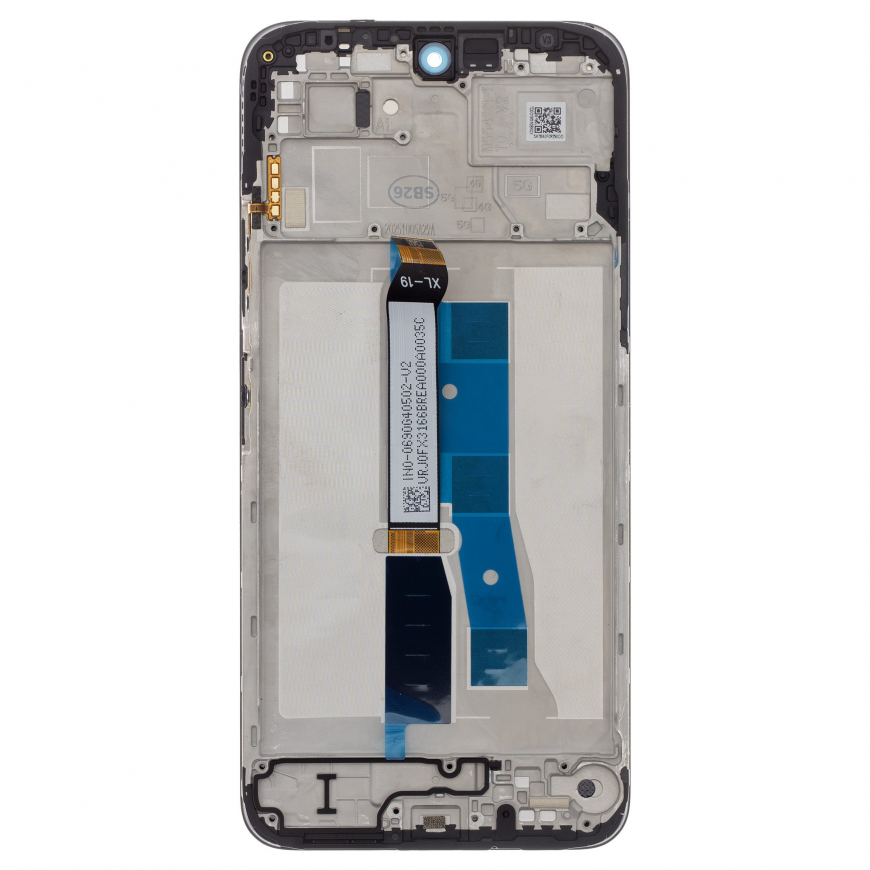 LCD Display + Touch Unit + Front Cover for Poco M7 Black (Servic