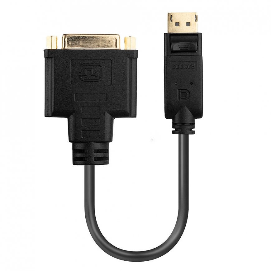 Lindy 41004 vaizdo kabelio adapteris 0,15 m DisplayPort DVI-D Juoda – 2