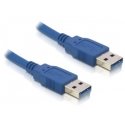 DeLOCK USB 3.0-A male/male - 2m USB-kaabel USB A Sinine DeLOCK USB 3.0-A male/male - 2m USB-kaabel USB A Sinine