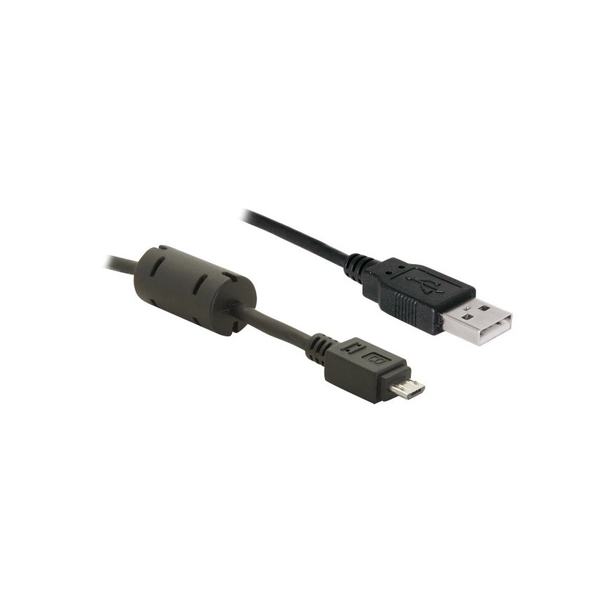 DeLOCK USB 2.0 Cable - 1.0m USB-kaapeli 1 m USB A Micro-USB B musta