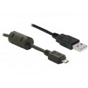 DeLOCK USB 2.0 Cable - 1.0m USB kabelis 1 m USB A Micro-USB B Juoda