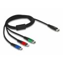DeLOCK USB Charging Cable 3 in 1 USB Type-C™ to Lightning™ / Micro USB / USB Type-C™ 1 m DeLOCK USB Charging Cable 3 in 1 USB Type-C™ to Lightning™ / Micro USB / USB Type-C™ 1 m