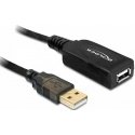 DeLOCK 20m USB 2.0 USB-kaabel Must