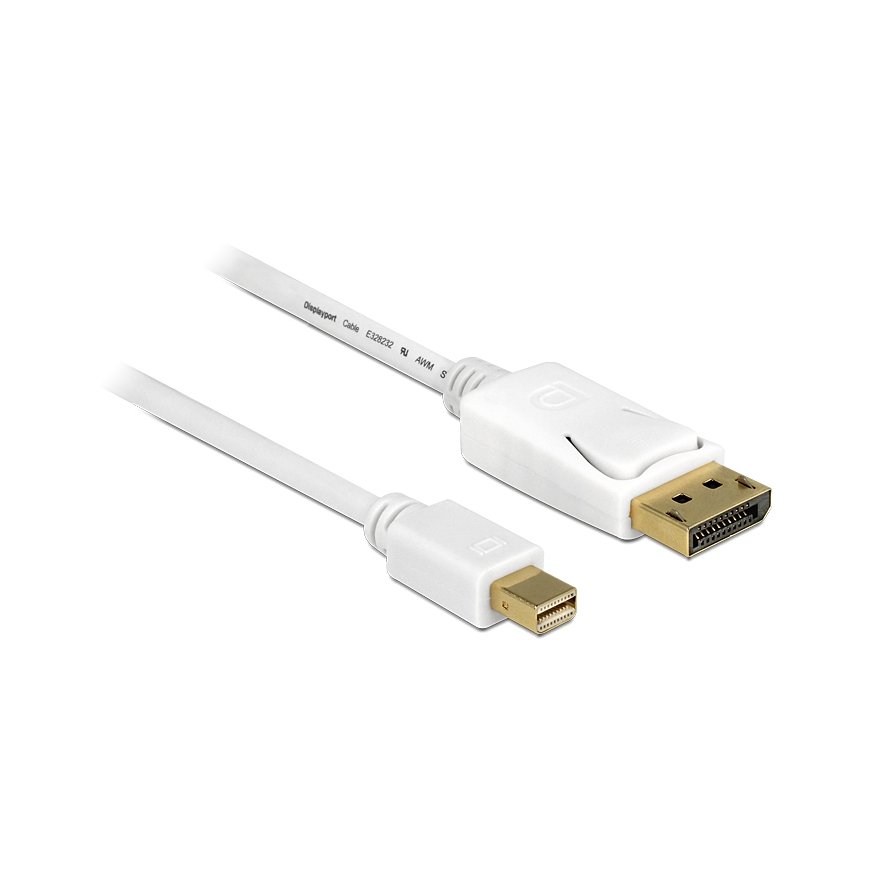 DeLOCK 83482 „DisplayPort“ kabelis 2 m Mini DisplayPort Balta