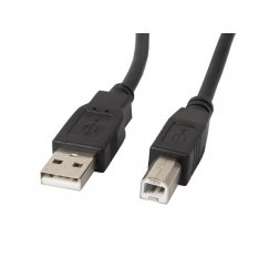 Lanberg CA-USBA-11CC-0010-BK USB kabelis USB 2.0 1 m USB B Juoda