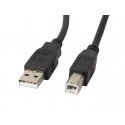 Lanberg CA-USBA-11CC-0010-BK USB кабель USB 2.0 1 m USB B Черный