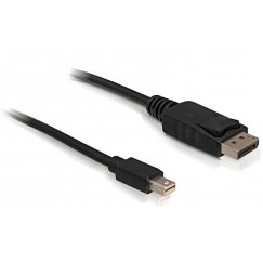DeLOCK mini DP/DP 1.2 2 m Mini DisplayPort DisplayPort musta