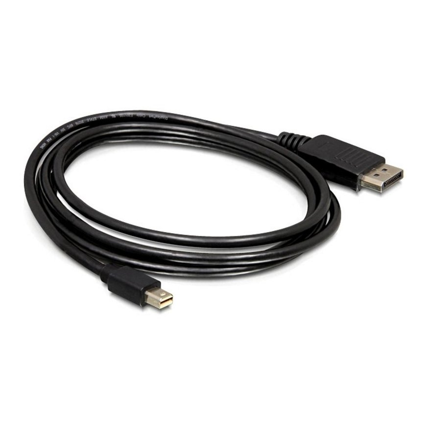 DeLOCK mini DP/DP 1.2 2 m Mini DisplayPort DisplayPort Черный – 2