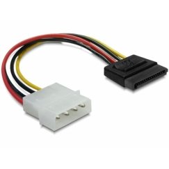 DeLOCK Cable Power SATA HDD 4pin male – straight 0,12 m