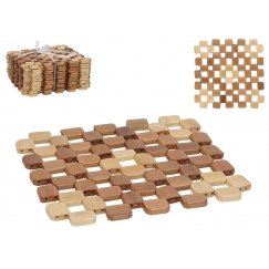 Bambukinė stalo padėkliukas 20 x 20 cm, KITCHEN&GO
