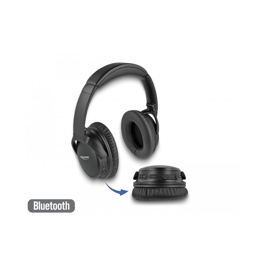 DeLOCK 27181 наушники/гарнитура Проводной и беспроводной Оголовье Calls/Music Микро-USB Bluetooth Че