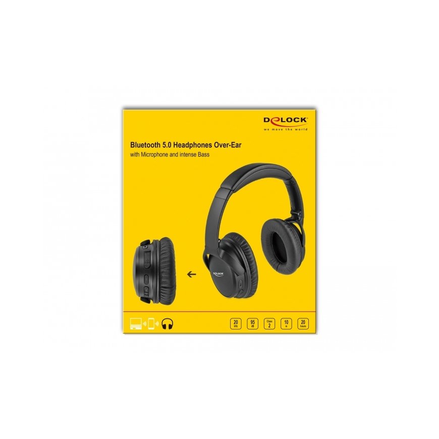 DeLOCK 27181 kuulokkeet ja kuulokemikrofoni Langallinen & langaton Pääpanta Puhelut/Musiikki Micro-U – 5