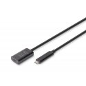 Digitus DA-73112 USB-kaapeli USB 3.2 Gen 2 (3.1 Gen 2) 5 m USB C musta Digitus DA-73112 USB-kaapeli USB 3.2 Gen 2 (3.1 Gen 2) 5 m USB C musta