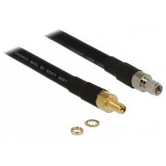 DeLOCK 0.4m SMA/SMA коаксиальный кабель CFD400, LLC400 0,4 m Черный