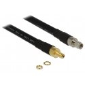DeLOCK 0.4m SMA/SMA koaksiaalkaabel CFD400, LLC400 0,4 m Must