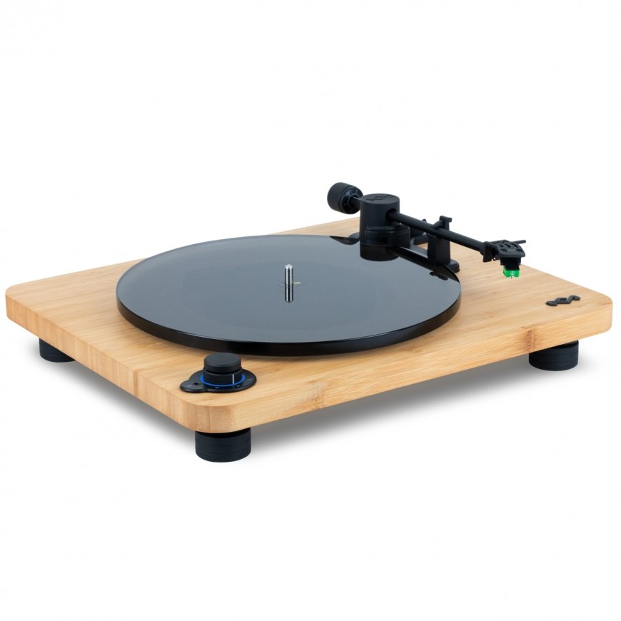The House Of Marley EM-JT010-SB patefonas Garso grotuvas su diržine pavara Juoda, Medis – 2