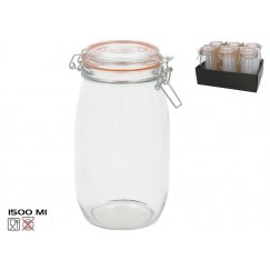 Õhukindel purk 1500 ml, 22 x 12 x 14,5 cm, KITCHEN&GO