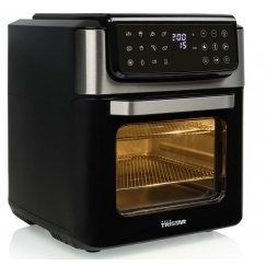 Tristar Heißluft-Ofen Kontrollleuchte Timerfunktion 12 l Single Stand-alone 1800 W Hot air fryer Black, Stainless steel