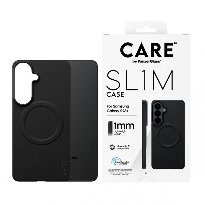 PanzerGlass CARE™ by ® SL1M Case Black w. Qi Samsung Galaxy S26+ mobiiltelefoni ümbris 17 cm (6.7") – 2