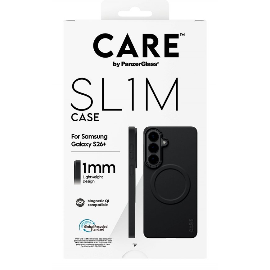 PanzerGlass CARE™ by ® SL1M Case Black w. Qi Samsung Galaxy S26+ matkapuhelimen suojakotelo 17 cm (6 – 3
