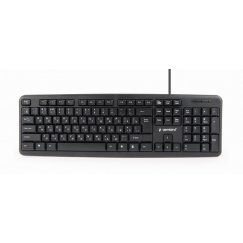 Gembird KB-U-103-RU клавиатура Офисная USB QWERTY Английский, Русский Черный