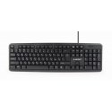 Gembird KB-U-103-RU klaviatūra Biuras USB QWERTY Anglų, rusasˌ Rusijos Juoda Gembird KB-U-103-RU klaviatūra Biuras USB QWERTY Anglų, rusasˌ Rusijos Juoda